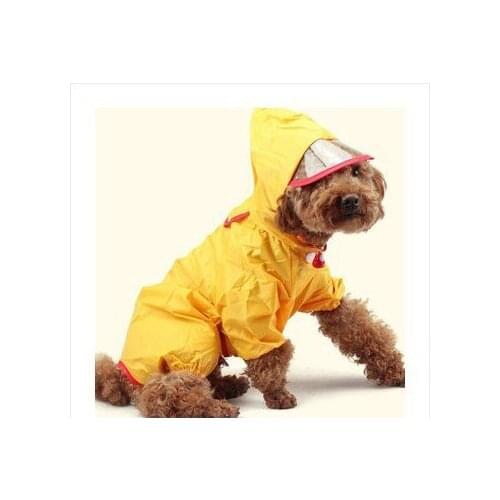 Large Dog Nylon Raincoat Waterproof 4 Legged Rain Jacket for Big Dogs 5colours Sz 20-30