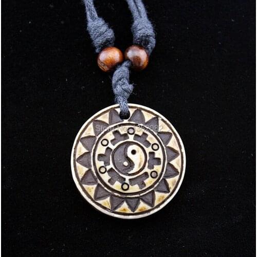New Men Womens Taoism Tai Chi Gossip Charm Pendant Necklace Amulet For Gifts MN618