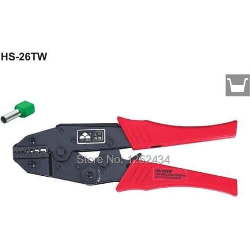 HS-26TW RATCHET CRIMPING PLIER (EUROPEAN STYLE)Insulated and non-insulated ferrules