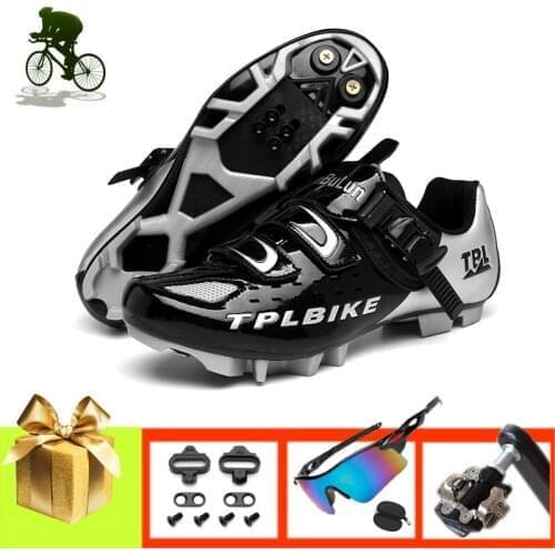 Pro Cycling Shoes Men Women Mountain Bike Sneakers Add SPD Pedals Self-locking Breathable Riding Bicyle Mtb Shoes Wear-resistant