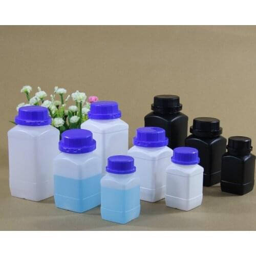 Empty 250ML/500ML/1000ML Square Bottle HDPE Material Storage Container Refillable Lotion Liquid Bottles