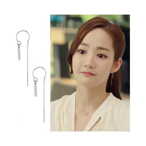 Why Secretary King Smile Park Min Young Korean Drama Ear piercing Personality exaggeration Earrings For Women Girls Pendientes