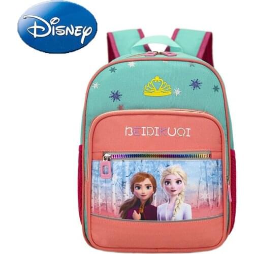 Disney Frozen Princess Elsa Girl Kids Schoolbag Fashon New Large Capacity Backpack Woman Cartoon Shoulder Bag Lightness Handbags