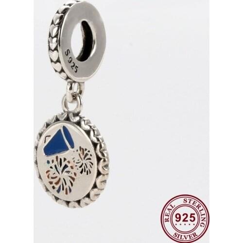 Original 925 Sterling Silver Charm Creative And Dazzling Fireworks Pendant Fit Pandora Women Bracelet & Necklace Diy Jewelry