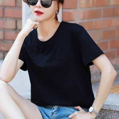 2021 European and American fashion loose casual breathable casual soft womens T-shirt