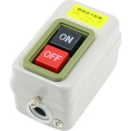1 Pc 500V 2.2KW ON/OFF 3 Phase 3P Self-Locking Power Push Button Switch