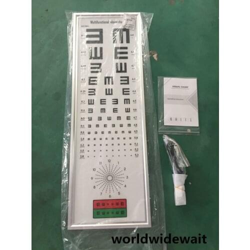 5M Standard Logarithmic Visual Acuity Chart LED Light Box Astigmatism Chart