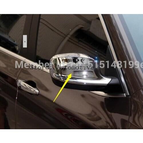Car rearview Mirror Cover Trim body side mirror cover caps trim Fit For bmw X3 F25 2012 2013 2014 2015 abs chrome 2pcs per set