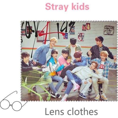 Kpop Stray Kids album photo Lens clothes for cleaning screen glasses phone screen eyeglasses cloth kpop supplies