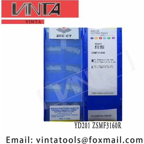 Free shipping high quality 10pcs/lots YD201 ZSMF3160R cnc carbide turning inserts