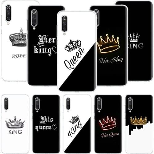Lovers King Queen Phone Case For Xiaomi Redmi Note 10 9 8 Pro 9S 8 8T 7 6 5 6A 7A 8A 9A 9C 4X S2 K20 K30 Art Cover Coque