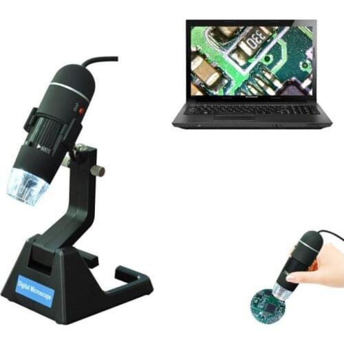 25X-600X USB Digital Microscope Handheld Optical Electron Microscope Zoom Endoscope Magnifier with 8 LED Light Universal Bracket
