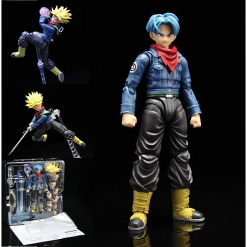 Dragon Ball Z SHF Future Trunks Figurines Toys Sun goku Super Saiyan Version Model Dolls Figurals Gifts Toys christmas gift