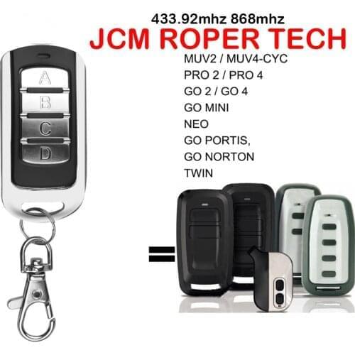 JCM NEO RC1 RC2 RC4 JCM TWIN-R MINI JCM GO Remote Garage Door Opener Clone Remote Control 433mhz Garage Remote