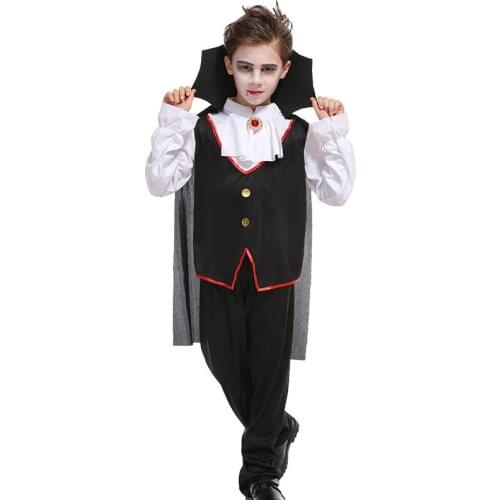 Carnival Party Halloween Kids Children Vampire Costume Fantasia Prince Vampire Cosplay for Boy