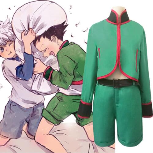 Unisex Anime Hunter X Hunter Gon Freecss Cosplay Costume Full Set for Party Customized Halloween Suit for Adult Women Mens