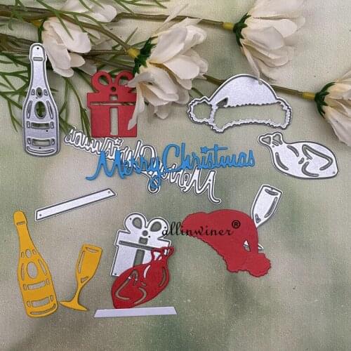 Christmas celebration Metal Cutting Dies Stencils For DIY Scrapbooking Decorative Embossing Handcraft Die Cutting Template