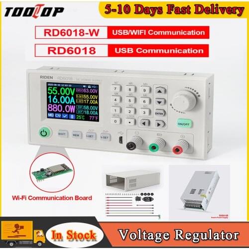 RD6018 18A Multimeter Constant Voltage Constant Current Directcurrent PowerSupply Module Keypad PC Software Control Voltmeter