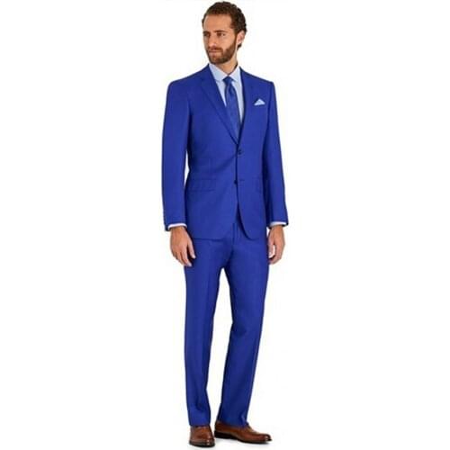 New Arrival Two Buttons Groomsmen Notch Lapel Groom Tuxedos Men Suits Wedding/Prom Best Blazer ( Jacket+Pants+Tie) D135