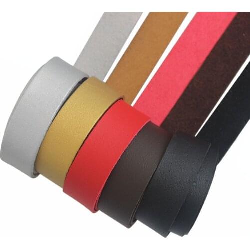 1 Meter 20mm Flat Suede Leather Cord 20x2mm Soft PU Leather Cord For DIY Craft Necklace Bracelet Jewelry Accessories
