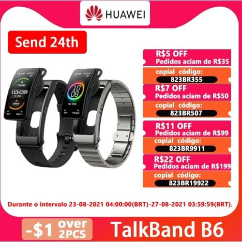 2020 Huawei Talkband B6 band B6 B5 Bluetooth smart Bracelet Wearable Sports Wristbands Touch AMOLED Screen Call Earphone Band