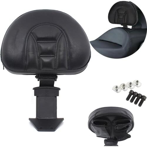 Motorcycle Driver Backrest Adjustable Black Pad Rider Backrest Support Pouch Drink Bag For Honda Goldwing 1800 GL1800 18up