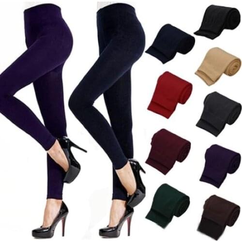 Women Leggings inside Thicken Fur Warm Leggings womens winter fleece legging pants female velvet leggins Sexy Girls Warm Legging