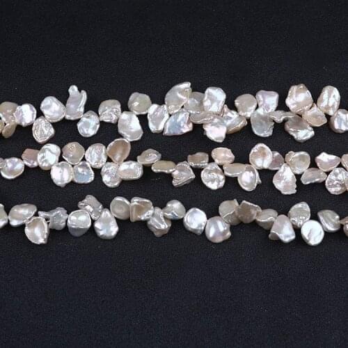 10-12mm purple and pink fresh water keshi pearl strand