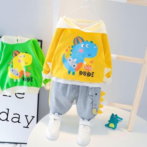 Spring Baby Boy Clothing Sets Children Clothes Suits 2020 New Fashion Kid Hoddie Pants Leisure Infant Clothes 2Pcs