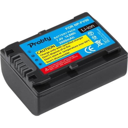 2000mAh NP-FV50 Battery For Sony NP-FV30 FV50 FV70 FV90 FV100 FV120 HDR-SR68 DCR-SX85 DCR-SR20E DCR-SR21E HDR-CX190 CX130