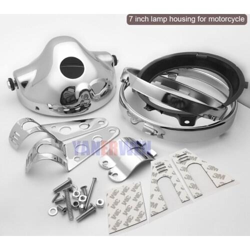 7" 7 Inch headlights Housing bucket 7 INCH motorcycle led headlight bracket 7inch headlamp housing Bucket for Honda motorcycle