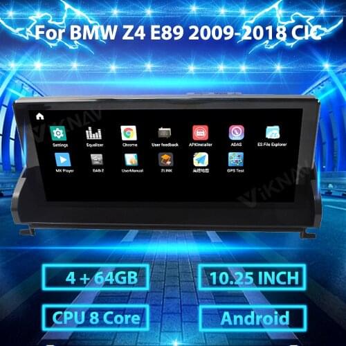 10.25 inch Android Car Radio With screen ​For BMW Z4 E89 2009-2018 CIC GPS Navigation DVD Multimedia Player 2din