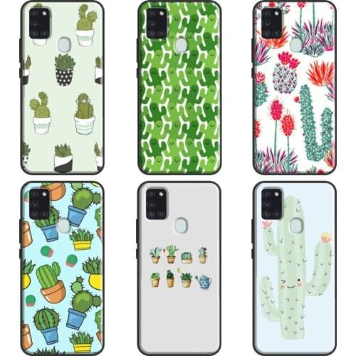 Cactus Pattern Case For Samsung A51 A71 A11 A31 A10 A20 S A30 A40 A50 A70 A21S A20e A12 A32 A52 A72 Cover