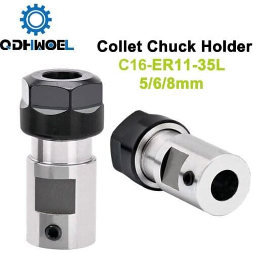 ER11 Collet Chuck Holder 5 6 8mm for CNC Milling Boring Grinding Motor Shaft Extension Rod