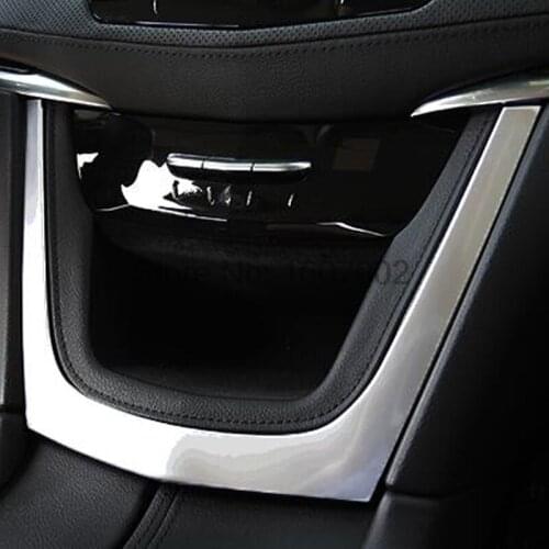 For Cadillac XT5 XT 5 2016 2017 ABS Chrome Matte Central Control Frame Cover Trim Console Decorative interior Trims