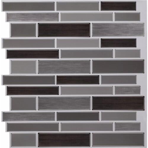 EasyTiles Waterproof Peel And Stick Wall Tiles Premium Anti Mold 3D Home Decor Self Adhesive Mosaic Stickers - 1 Sheet