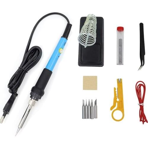 60W internal heating electric searing iron soldering gun 110V repair welding tool 220V soldering pen soldering iron stand