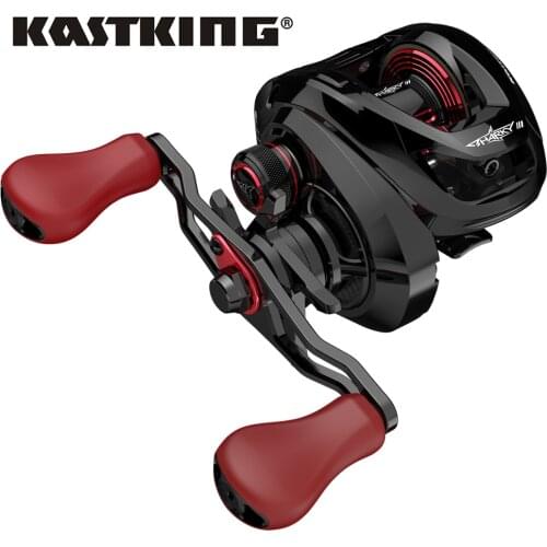 KastKing Sharky III Long Cast Baitcasting Reel 7.2:1 Gear Ratio Reel Carbon Body 10+1Ball Bearings 8 KG Drag 184g Fishing Coil