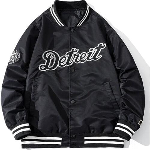 Men jackets Letter Embroidery Baseball Jackets Spring Hip Hop Streetwear Casual Couple Coat Fashion Men Clothing Outwear 2021