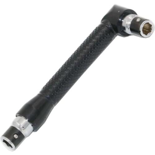 L-Shape 1/4 inch Mini Double Head Socket Wrench Suitable For Routine Screwdriver Bits Utility Hand Tool