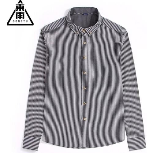Mens Ccasual Shirt Cotton Linen Loose Top Long Sleeved Striped Shirt Spring Autumn Summer Casual Handsome Mens Jacket