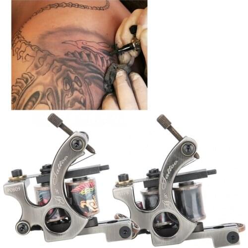 Permanent Makeup Machine 2pcs Professional Coil Tattoo Machine for Liner Shader Body Tattoo Device Permanent Make Up n
