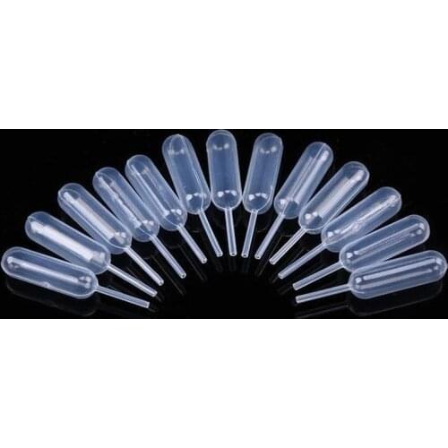 50pcs 4ml Plastic Straw Jam Flavor Eyedropper Squeeze Transfer Pipettes Dropper Disposable Pipettes Baking Laboratory Supplies