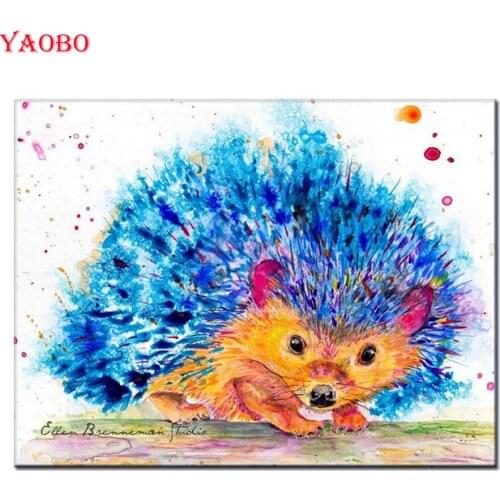 Full round/square Diamond Embroidery animal Diamond Painting Colorful hedgehog Decoration Diamond Mosaic Accessories New Arrival