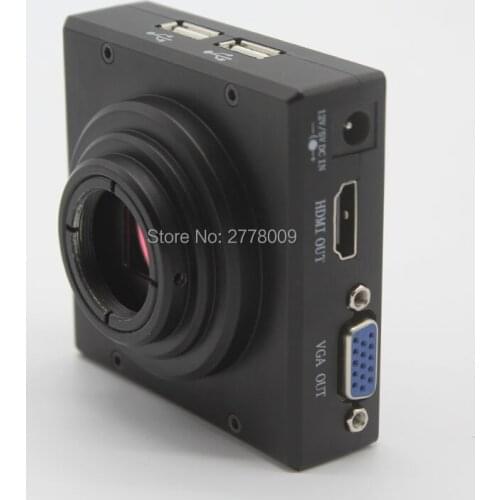 Full HD 2.0P 1080P HDMI VGA Dual Output Industrial Microscope Measuring Camera Support U Disk Storage Picture Mouse Operation