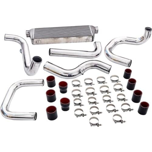 Silver Intercooler Piping Flange Coupler kit for Honda Civic 1992-1995 All Models