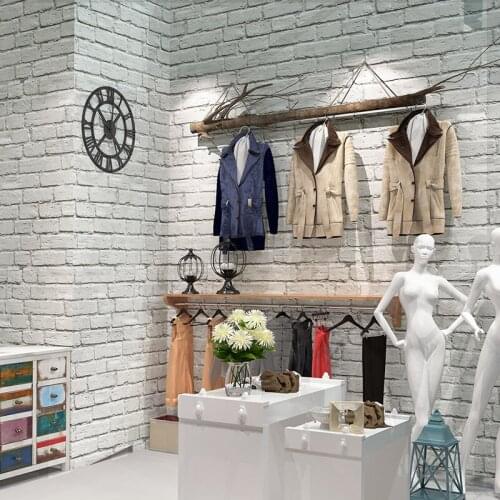 Nordic Gray Brick Wallpaper 3d For Living Room Cloth Store Restruaant Hair Salon Texture Wall Paper Nordic Wallpaper Home Decor