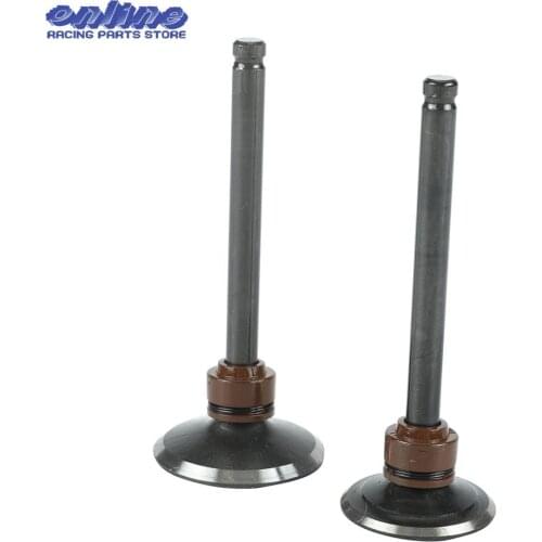 Motorcycle Intake exhaust valves with Oil Seal kit For 52.4mm Bore 125cc lifan Horizontal Engines Dirt Pit Bike ATV Quad Parts