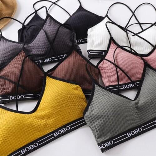 Yoga Sports Bra For Women Thin Section Beautiful Back Strap Bottoming Vest Gym Push Up Running Sport Bras Tube Top Sportswear