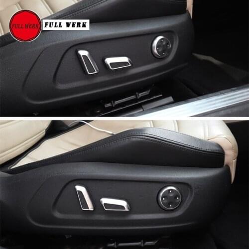 1 Set Car Styling Interior Auto Seat Adjustment Button Switch Cover Trim Decorative Sticker for VW CC 2010-2013 2015 2016 2018